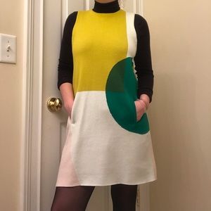 Anthropologie Colorblock Sweater Dress
